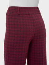 Pantalone a carota in tessuto Eco Jacquard Rossi Donna - Ragno