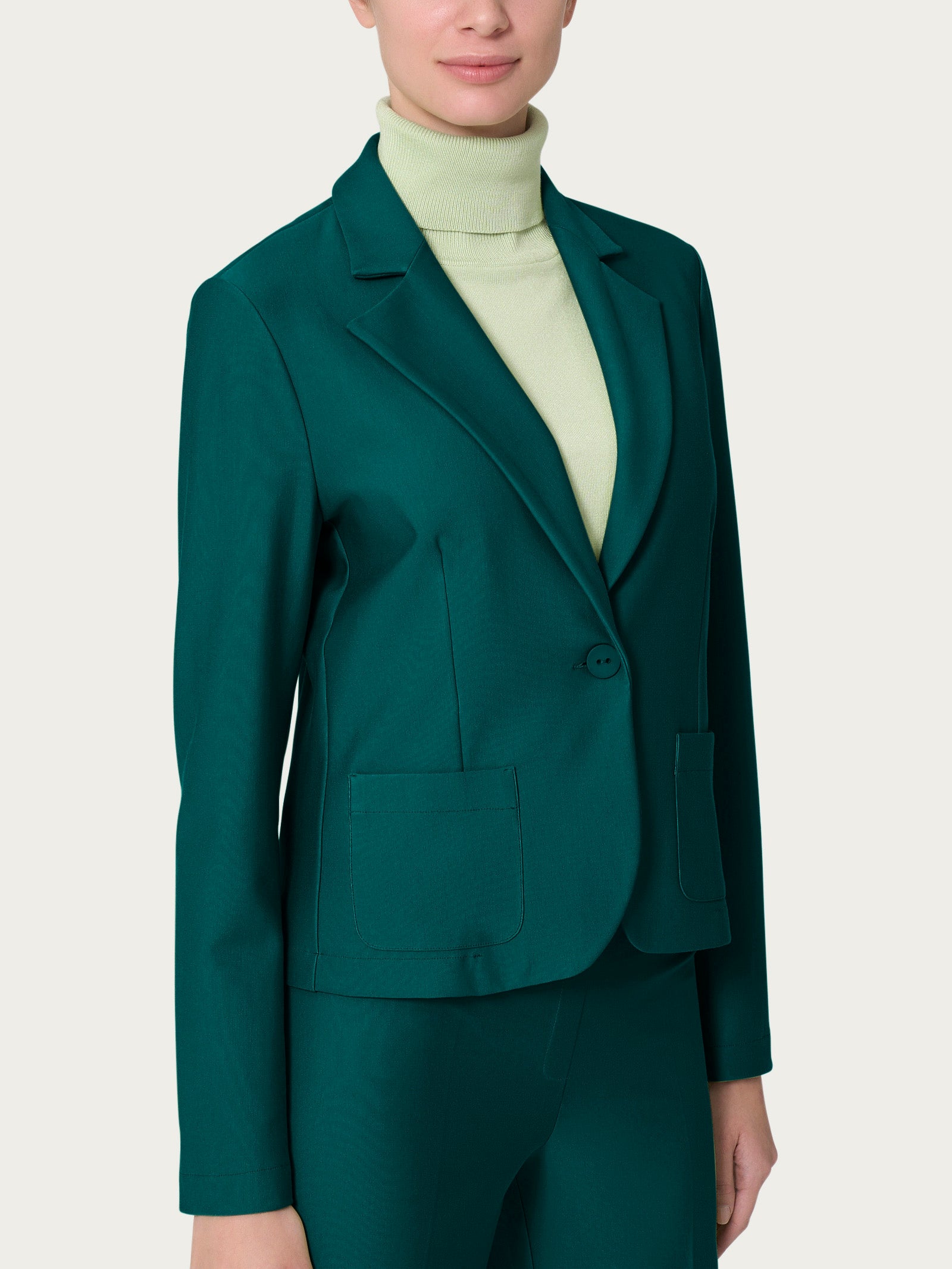 Blazer Donna NZYIHAO Elegante - Giacca Corta Slim Fit Con Bottoni Per Ufficio E Tempo Libero