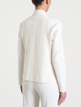 Blazer corto in Compact Bianchi Donna - Ragno