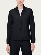 Blazer corto in Compact Neri Donna - Ragno