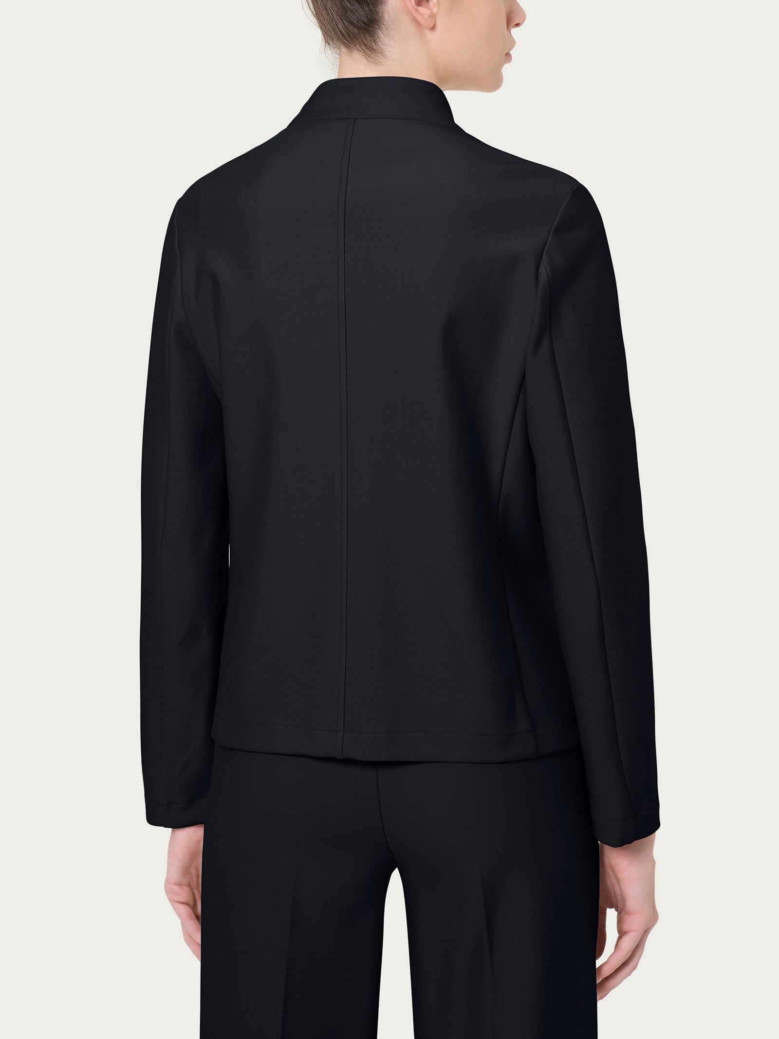 Blazer corto in Compact Neri Donna - Ragno