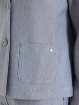 Blazer corto in Compact Neri Donna - Ragno