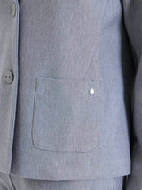 Blazer corto in Compact Neri Donna - Ragno