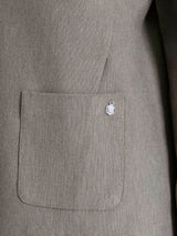 Blazer corto in Compact Grigi Donna - Ragno