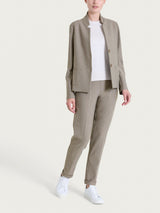 Blazer corto in Compact Grigi Donna - Ragno
