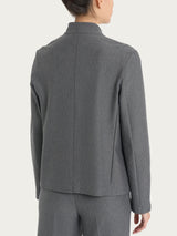 Blazer corto in Compact Neri Donna - Ragno