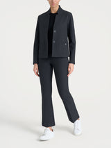 Blazer corto in Compact Neri Donna - Ragno