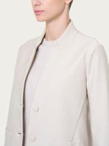 Blazer corto in Compact Bianchi Donna - Ragno