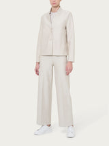 Blazer corto in Compact Bianchi Donna - Ragno