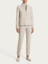 Blazer corto in Compact Bianchi Donna - Ragno