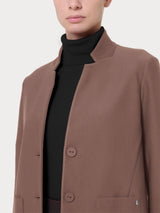 Blazer corto in Compact Marroni Donna - Ragno