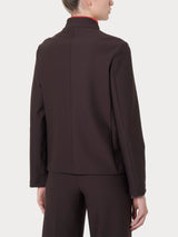 Blazer corto in Compact Marroni Donna - Ragno