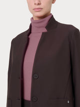 Blazer corto in Compact Marroni Donna - Ragno