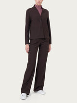 Blazer corto in Compact Marroni Donna - Ragno