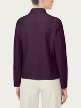 Blazer corto in Compact Viola Donna - Ragno