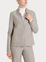 Blazer corto in Compact Grigi Donna - Ragno