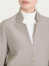 Blazer corto in Compact Grigi Donna - Ragno