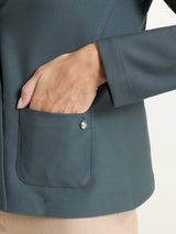 Blazer corto in Compact Grigi Donna - Ragno