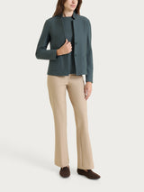 Blazer corto in Compact Grigi Donna - Ragno
