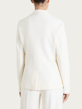 Blazer con due bottoni in Compact Bianchi Donna - Ragno
