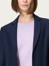 Blazer con due bottoni in Compact Blu Donna - Ragno