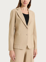 Women's Two-Button Blazer in Compact Gray - Ragno