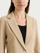 Women's Two-Button Blazer in Compact Gray - Ragno