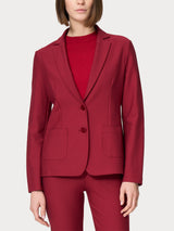 Blazer con due bottoni in Compact Rossi Donna - Ragno