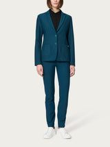 Blazer con due bottoni in Compact Blu Donna - Ragno