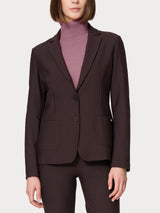 Blazer con due bottoni in Compact Marroni Donna - Ragno