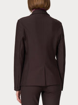 Blazer con due bottoni in Compact Marroni Donna - Ragno
