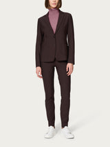 Blazer con due bottoni in Compact Marroni Donna - Ragno