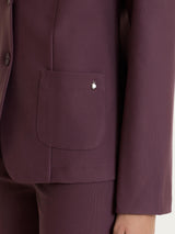 Women's Two-Button Blazer in Compact Purple - Ragno