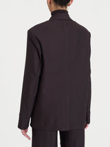 Blazer over con due bottoni in Compact Marroni Donna - Ragno