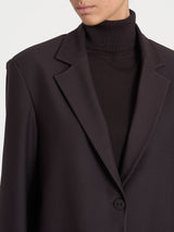 Blazer over con due bottoni in Compact Marroni Donna - Ragno