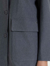 Cappotto corto con bottoni in Compact Neri Donna - Ragno