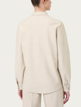 Shacket in tessuto Compact Bianchi Donna - Ragno