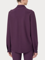 Shacket in tessuto Compact Viola Donna - Ragno