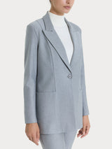 Blazer over con rever a lancia in Compact Neri Donna - Ragno