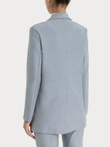 Blazer over destrutturato in tessuto compact Neri Donna - Ragno