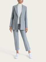 Blazer over destrutturato in tessuto compact Neri Donna - Ragno