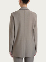 Blazer over destrutturato in tessuto compact Grigi Donna - Ragno