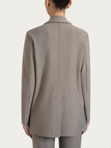 Blazer over con rever a lancia in Compact Grigi Donna - Ragno