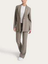 Blazer over destrutturato in tessuto compact Grigi Donna - Ragno