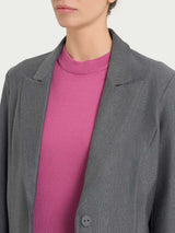 Blazer over con rever a lancia in Compact Neri Donna - Ragno