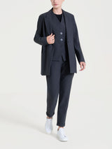 Blazer over con rever a lancia in Compact Neri Donna - Ragno