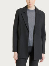 Blazer over con rever a lancia in Compact Neri Donna - Ragno