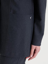 Blazer over destrutturato in tessuto compact Neri Donna - Ragno
