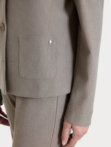 Blazer due bottoni in Compact Grigi Donna - Ragno