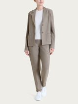 Blazer due bottoni in Compact Grigi Donna - Ragno